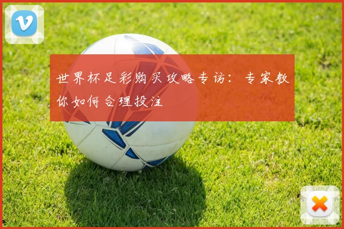 世界杯足彩购买攻略专访：专家教你如何合理投注